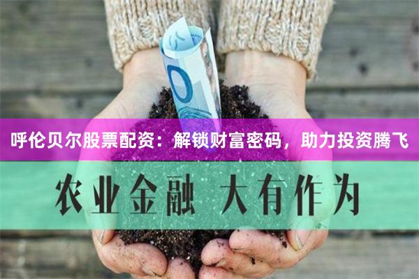 呼伦贝尔股票配资：解锁财富密码，助力投资腾飞
