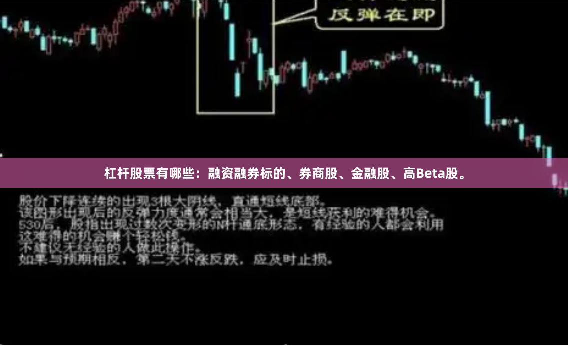 杠杆股票有哪些：融资融券标的、券商股、金融股、高Beta股。